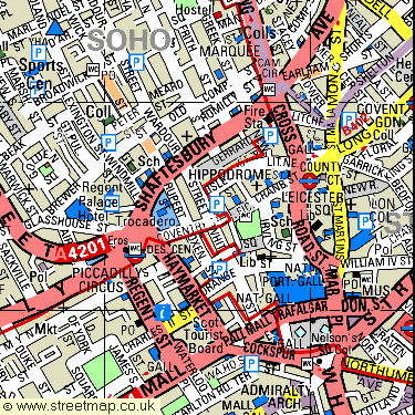 Map Piccadilly